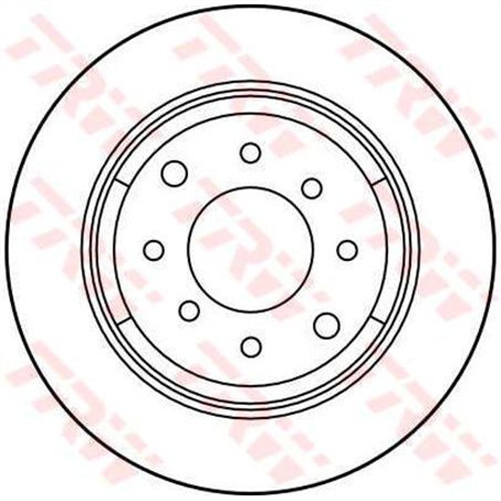 TRW Disc Brake Rotor 267mm x 7.5 Min