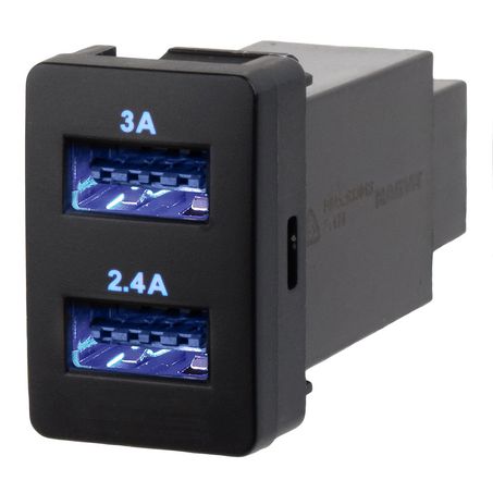 Narva OE Style Switch - 2 Port USB, Suits Toyota and Mitsubishi