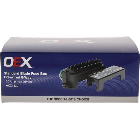 OEX Fuse Box - Standard Blade 8 Way 20A 1Pce