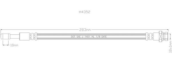 NELSON STOKES B/HOSE HYU LANTRA REAR 93-95