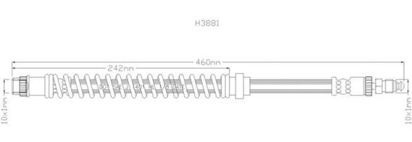 NELSON STOKES HOSE PEUGEOT 405 F 89-