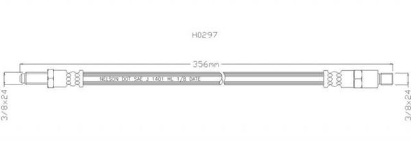 NELSON STOKES HOSE HIL IMP- FORD CORTINA F