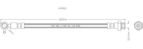 NELSON STOKES B/HOSE MAZ MX5 FRH 93-97