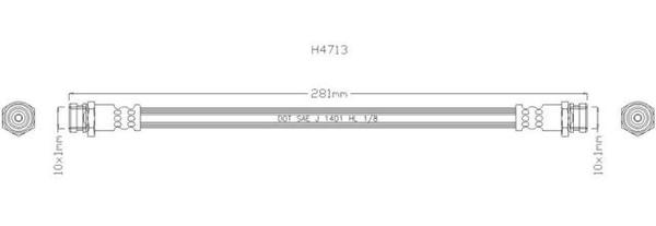 NELSON STOKES HOSE R MAZ 323 BJ# DRUM 98-