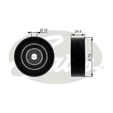Gates Idler Pulley - Flat 70mm OD 38071
