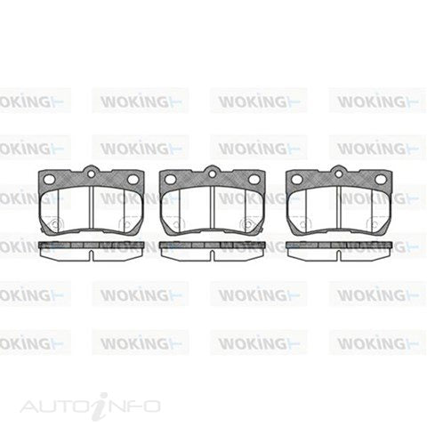 BRAKE PADS REAR SUITABLE FOR TOYOTA LEXUS 05> - P10813.02