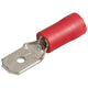 Narva Crimp Terminal Male Blade Red Insulated 6.3mm - 14 Pce