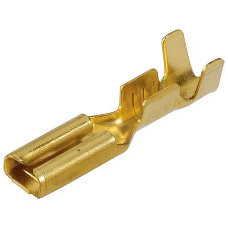 Narva Crimp Terminal Female Blade Brass Terminal Entry 2.8 x 0.8mm Non Insulated 100Pk 56222