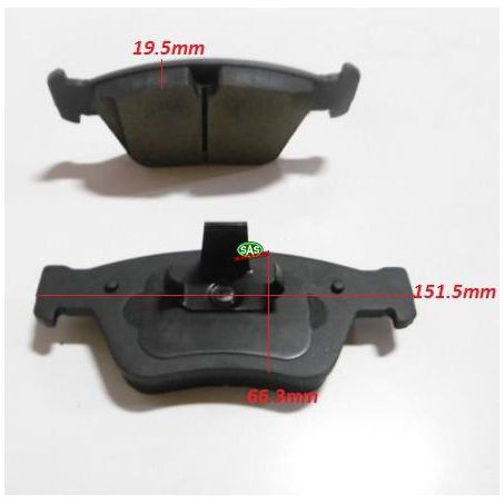 Royale Ceramic Ultra Brake Pad Set L:151.5 H:66.3 H:60 T:19.5 - BP1330