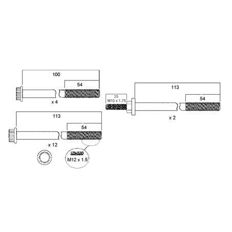 Permaseal Cylinder Head Bolt Set HBS153