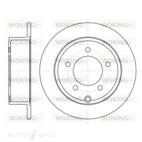 BRAKE DISC REAR JEEP/ MITSUBISHI 262mm - D61025.00