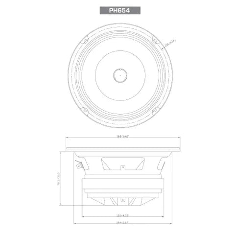 Cerwin-Vega PRO Series 6.5" Coaxial Car Speakers | 300W Peak Power with Horn Tweeter