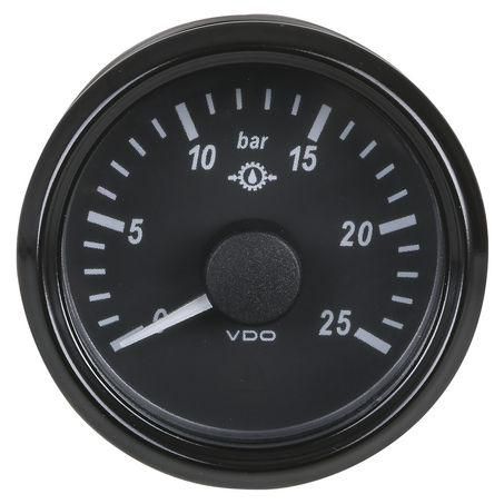 VDO SingleViu Transmission Oil Pressure Gauge 0-25 Bar A2C3833460030
