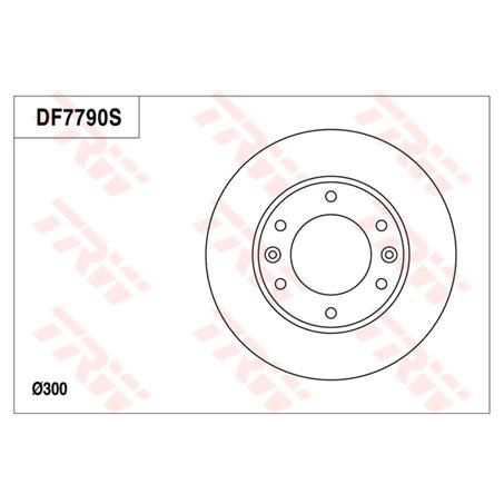 TRW Disc Brake Rotor 300mm x 26 Min