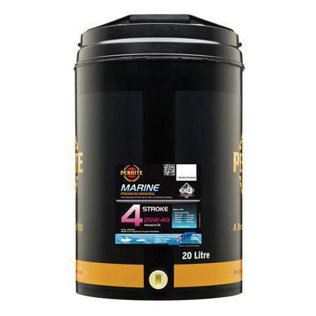 Penrite Marine Outboard 4 Stroke 25W-40 Engine Oil 20L