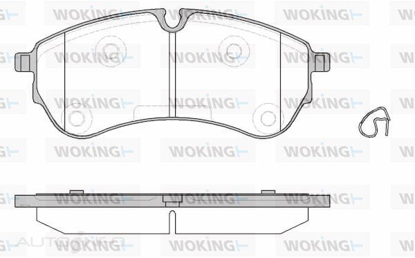 BRAKE PADS FRONT MAN/MERC 163.6MM x 20.8MM x 67.6MM - P19303.00