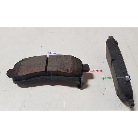 Royale Green Brake Pad Set L:125.7 H:48 T:14.5 - BP3144MG