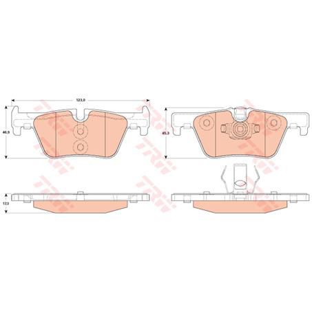 TRW Brake Pad Set