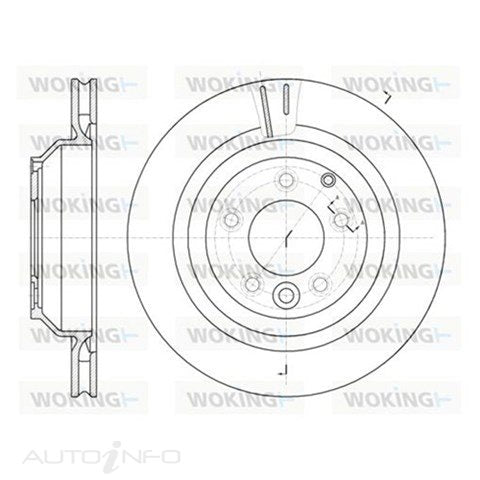 BRAKE DISC REAR AUDI/PORSCHE/VW 358mm - D61302.10