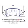 OE+ CERAMIC BRAKE PADS F JEEP/MITSUBISHI - DB1441CP