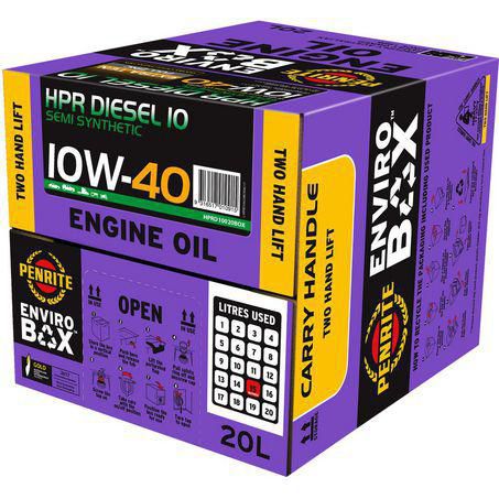 Penrite HPR Diesel 10 Engine Oil 10W-40 Engine Oil Enviro Box 20L