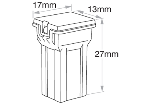 Fusible Link Mini Female Type 1 30A Pink 12 Pce ACX1801