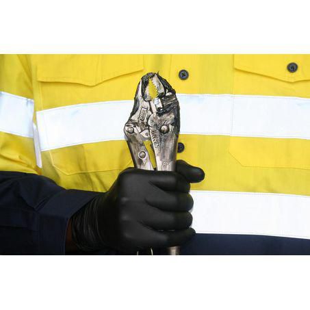 THE GLOVE COMPANY TGC Black Nitrile Gloves Large 100 Pack 160003