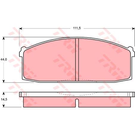 TRW Brake Pad Set (DB225)