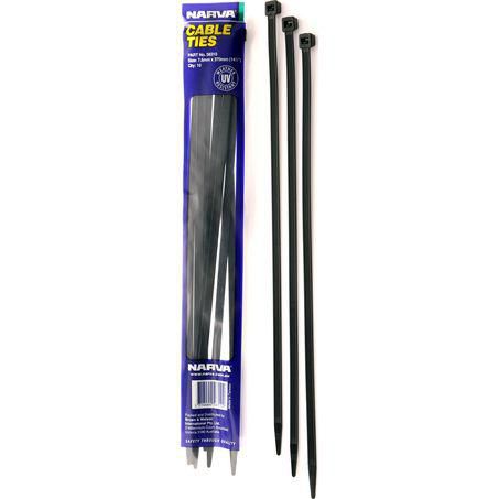 Narva Nylon Cable Ties 7.6mm x 370mm 10 Pce