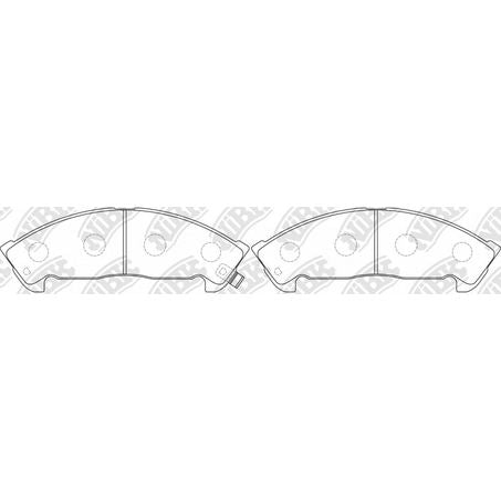 XP FRONT DISC BRAKE PADS - ISUZU ELF 90- D4037XP