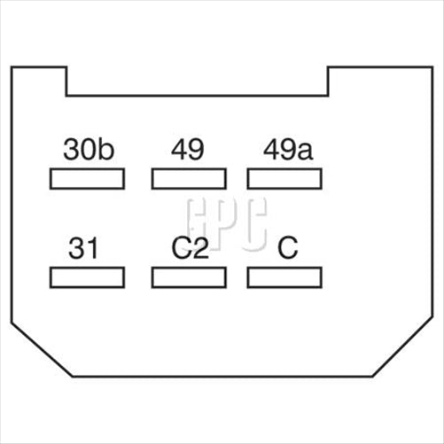 Electronic Flasher 24V 6 Pin 68268BL