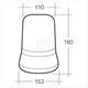 Narva 12/24V Beacon Magnetic Base Red
