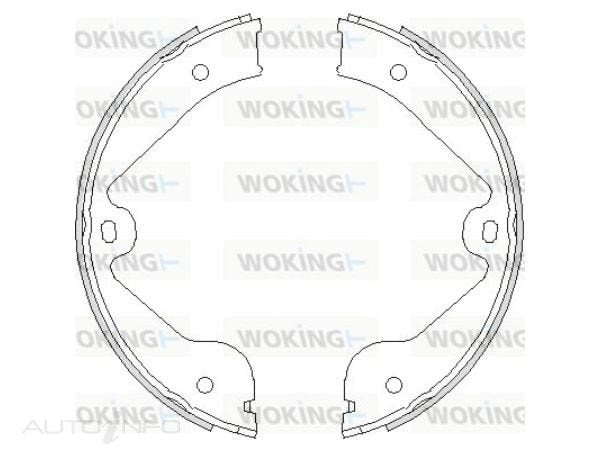 WOKING HAND BRAKE SHOES AUDI/MERCEDES/VW - Z4735.00