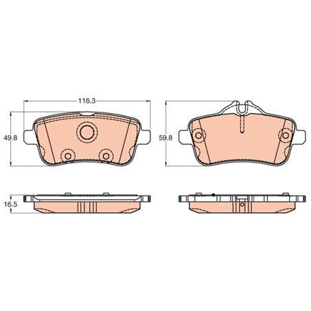TRW Brake Pad Set