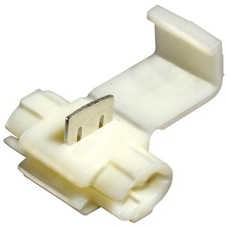 Narva Crimp Terminal Wire Tap Connector White Non Insulated 4mm - 6 Pce