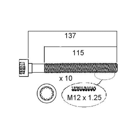 Permaseal Cylinder Head Bolt Set