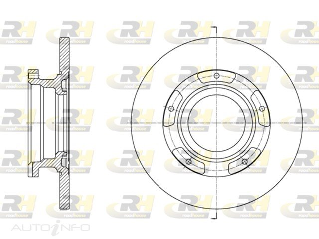 D/ROTOR RR FORD TRANSIT 2012>288*16*13 68.8HT 93.05id 5STUD - DR9918S-RH