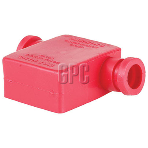 OEX Battery Terminal Insulator Dual Entry Red