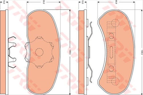 TRW DTEC Brake Pad Set (DB6)