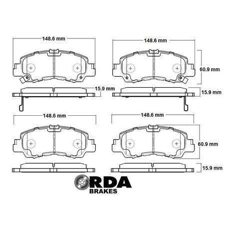 RDA Brakes Extreme Heavy Duty Brake Pad Set RDX2467SM