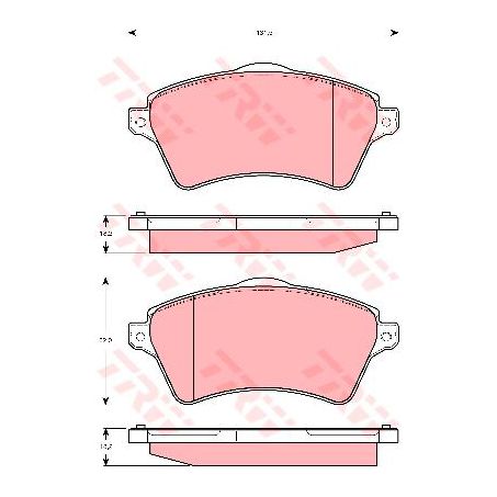 TRW Brake Pad Set (DB1506)