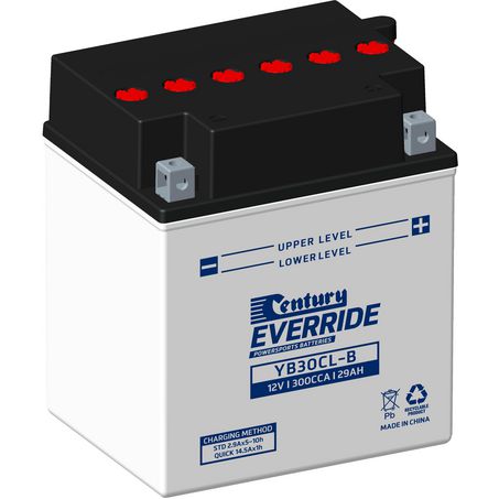EVERRIDE Century EverRide Motorcycle Battery 12V 29AH 18 Month Warranty YB30CL-B