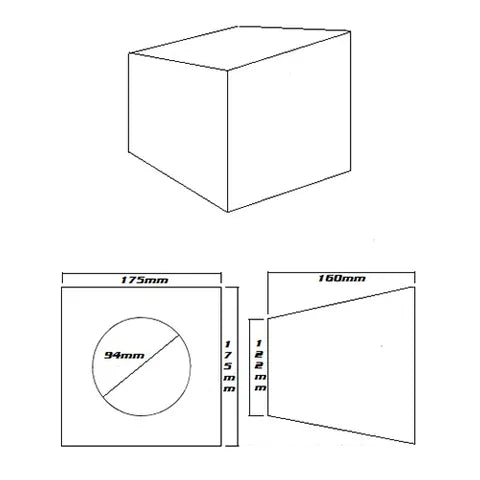 Pair of 4" Sealed Speaker Enclosures | Black Carpet, Compact Design