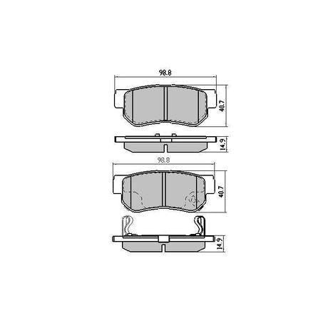 RDA PHANTOM CERAMIC BRAKE PAD SET HYUNDAI KIA SSANGYONG RDC1451