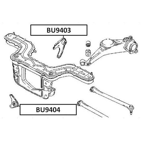 SAS AUTO PARTS Diff Mount Bush & Bracket Ford Escape/Mazda Tribute BU9404
