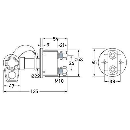 TRUCK LG DRILLED 4649