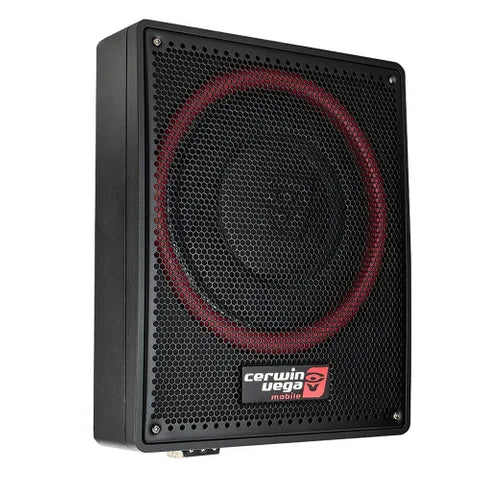 Cerwin-Vega 12" Underseat Active Subwoofer | 600W Max, Space-Saving Bass