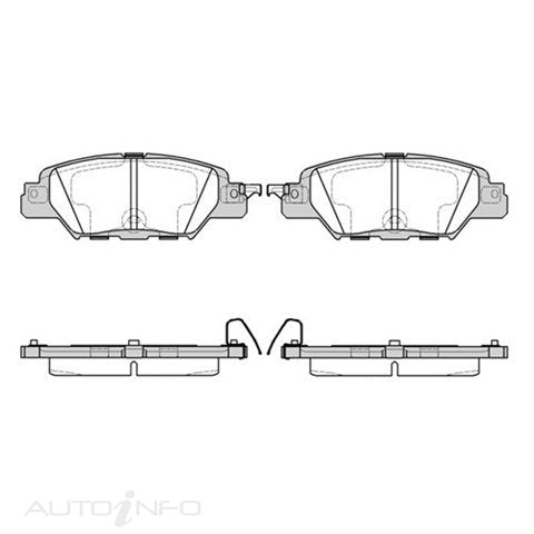 TECHSTOP BRAKE PAD REAR SET MAZDA DB2414-MET