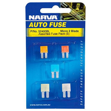 Narva Micro 2 Blade Fuse Assortment 5 Pce
