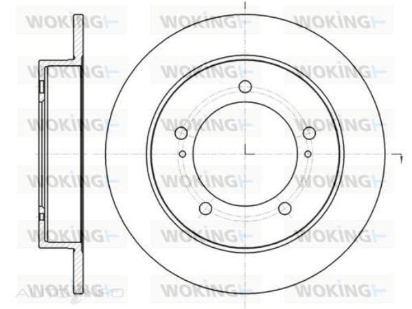 WOKING BRAKE DISC FRONT SUZUKI JIMNY 2014> 289.7mm 108mm C/HOLE- D61490.00